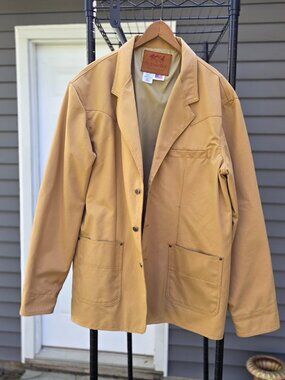 Schaefer Outfitter Drifter Jacket Mens Large XL Suntan Canvas Western Ranch NWOT